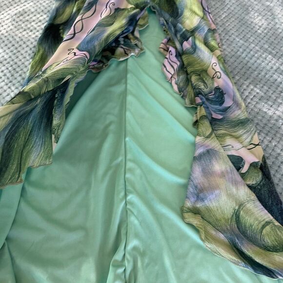 NWT Fashion Nova Teal and Green Dress - Picture 5 of 5